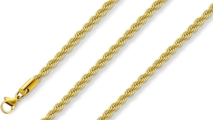 Cinerri Gold Chain Necklace Gold Plated 4