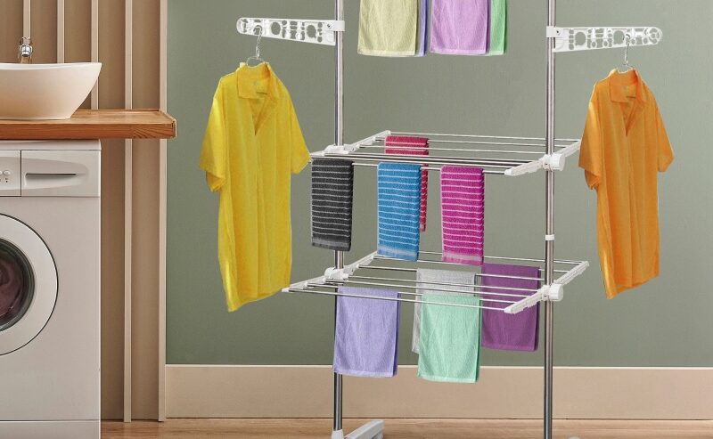 Folding 3 Tier Clothes Dryer Hanger Rack Stand