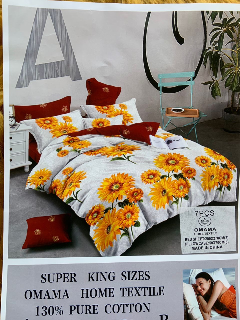 Super king size cotton Bed sheets