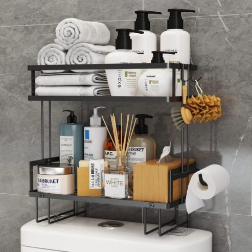 Space Saving Metal Bathroom Shelf