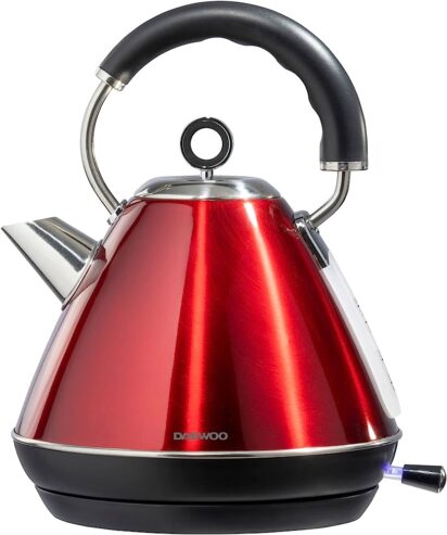 Daewoo Kensington Pyramid Stainless Steel Kettle
