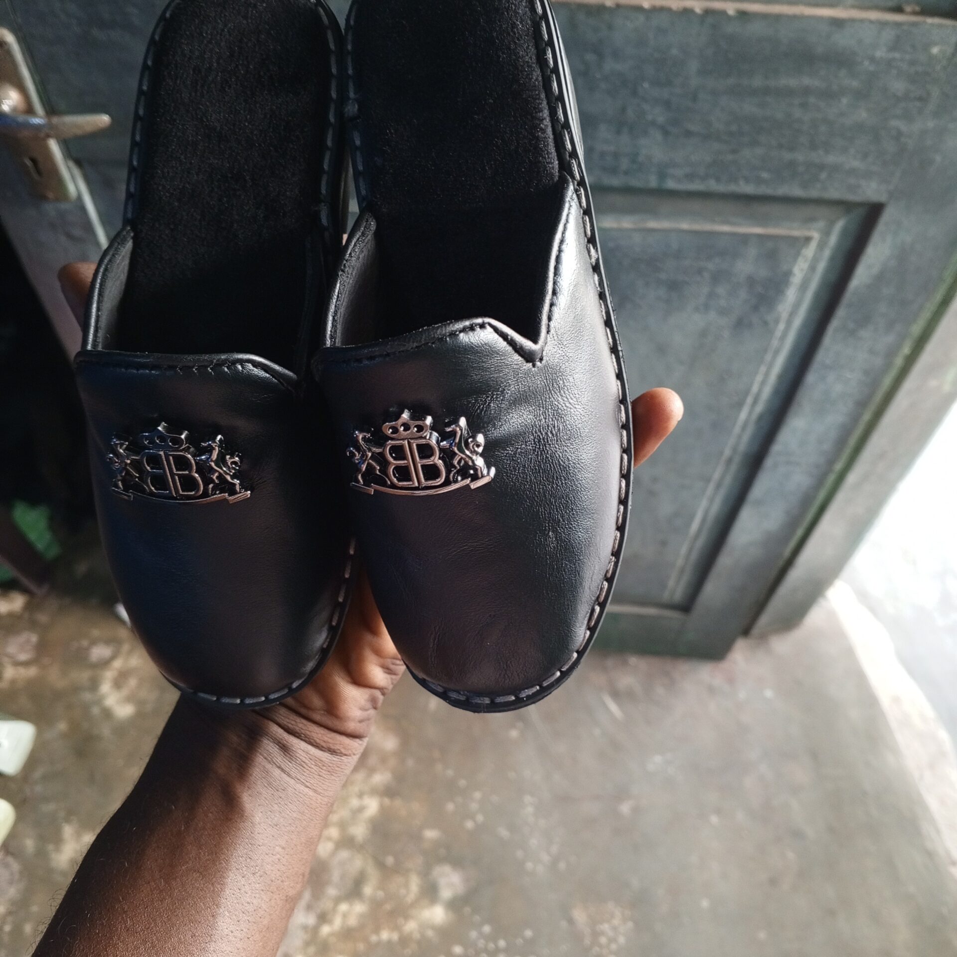 Original Leather kids half shoe