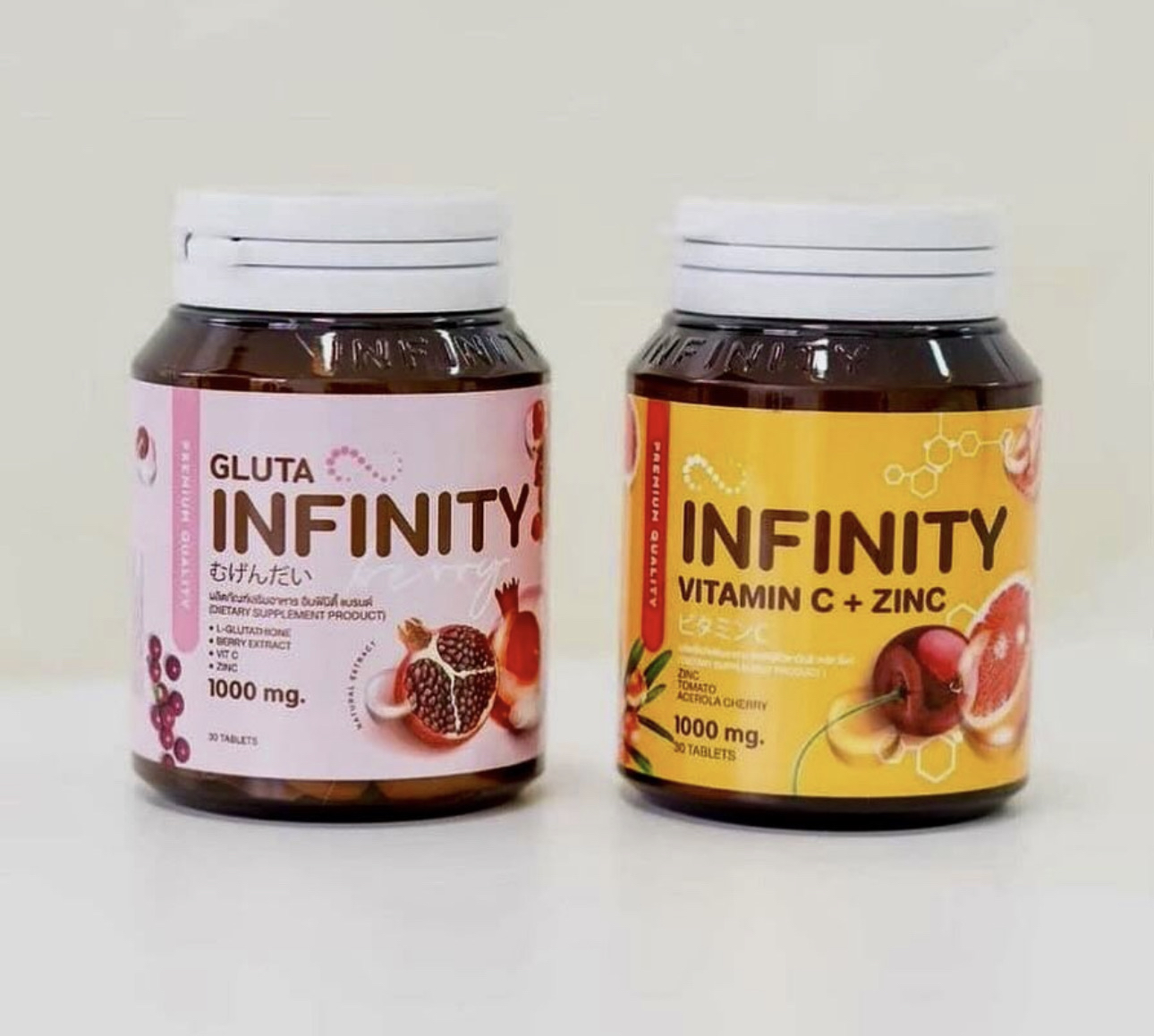 Gluta Infinity 30 Tablet 1000mg Pure Natural Body Face Skin Whitening Supplement