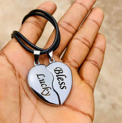 Unisex customized love couple necklace