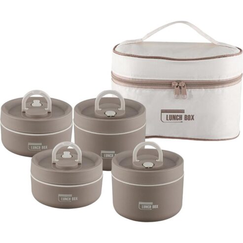 Durable and Stylish Insulated Lunch Box 4 pieces