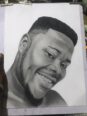 Pencil Drawing canvas painting