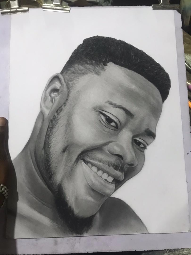 Pencil Drawing canvas painting