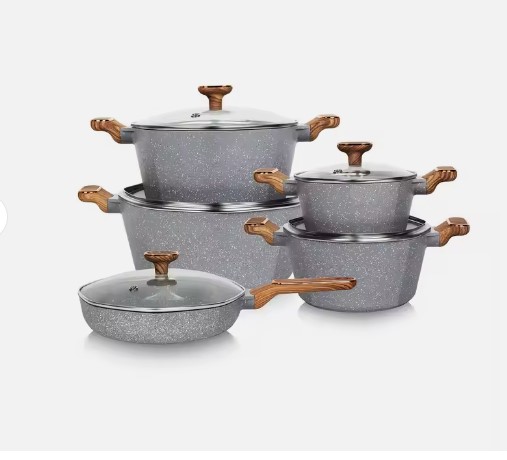 Durable and Non-Stick Granite Cookware for Every Kitchen 5 pcs