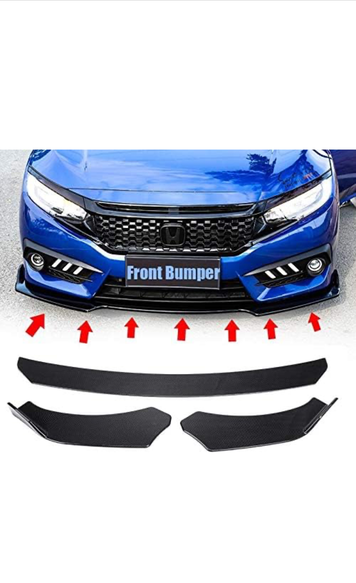 Front bumper lips for all cars