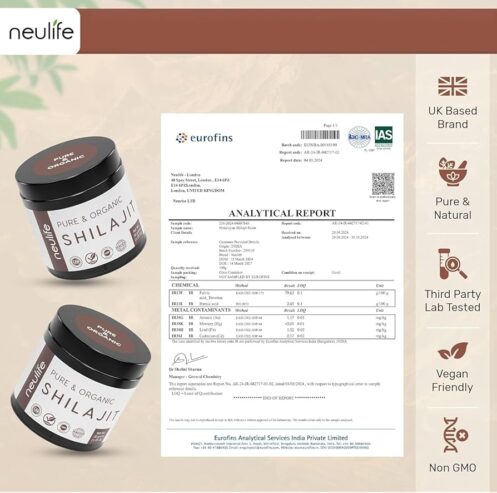 Neulife Shilajit Organic Gold Grade Shilajit
