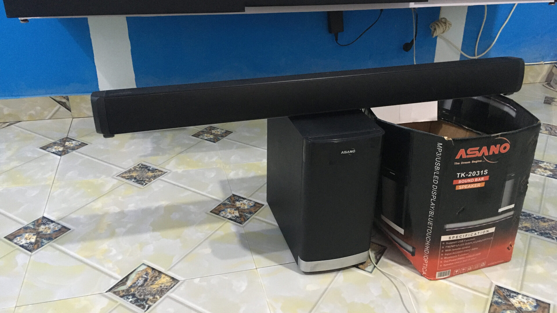 Asano Sound Bar With Base Woofer