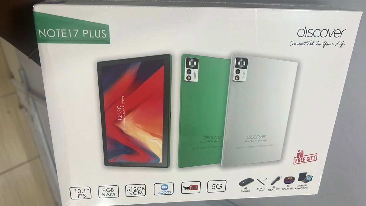 Discover note 17 plus Android Tablet Dual SIM 8GB 512GB 6000mAh