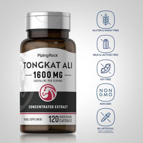 Tongkat Ali Long Jack 1600 mg (per serving) 120 Quick Release Capsules