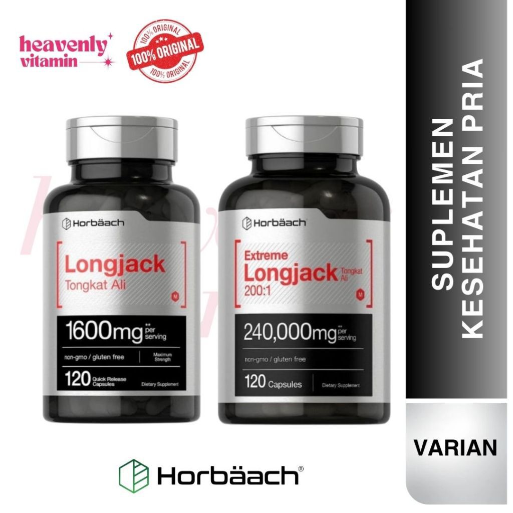Horbäach Longjack Tongkat Ali 1600 mg 120 Capsules