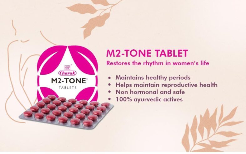 Charak M2-Tone 30 Tablet Helps to Regularize Periods