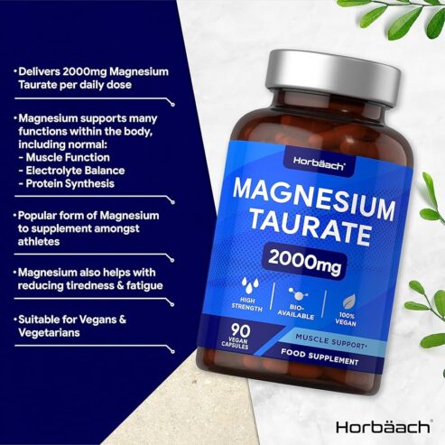 Magnesium Taurate Supplement 2000mg