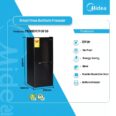 Midea 129ltr Double Door Bottom Freezer Mdrb197fgf30