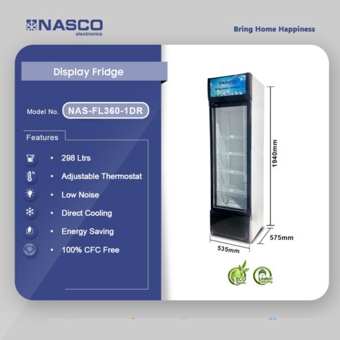 Nasco 298 Ltrs Display Fridge NasFl3601dr in Ghana
