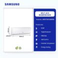 Samsung 1.5hp Split Acs Inverter R410 Ar12tvhgawkn