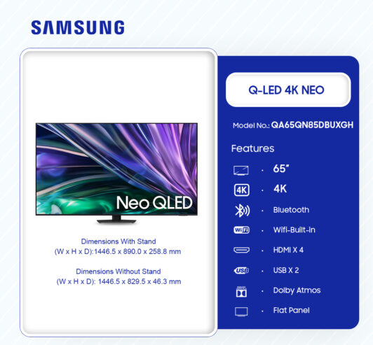 Samsung 65″ Neo Qled 4k Smart Tv Qa65qn85dbuxgh