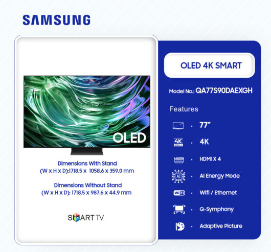 Samsung 77″Oled 4k Smart Tv Qa77s90daexgh in Ghana