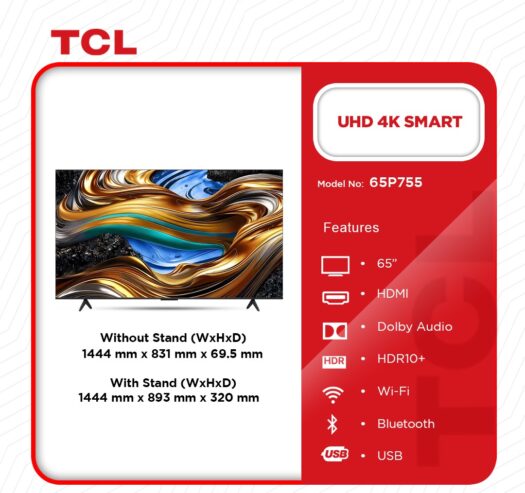 Tcl-Uhd-4k-Smart-Android-Tv-65”65p755