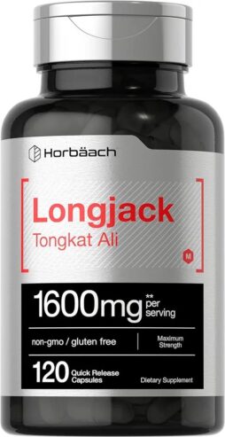Horbäach Longjack Tongkat Ali 1600 mg 120 Capsules