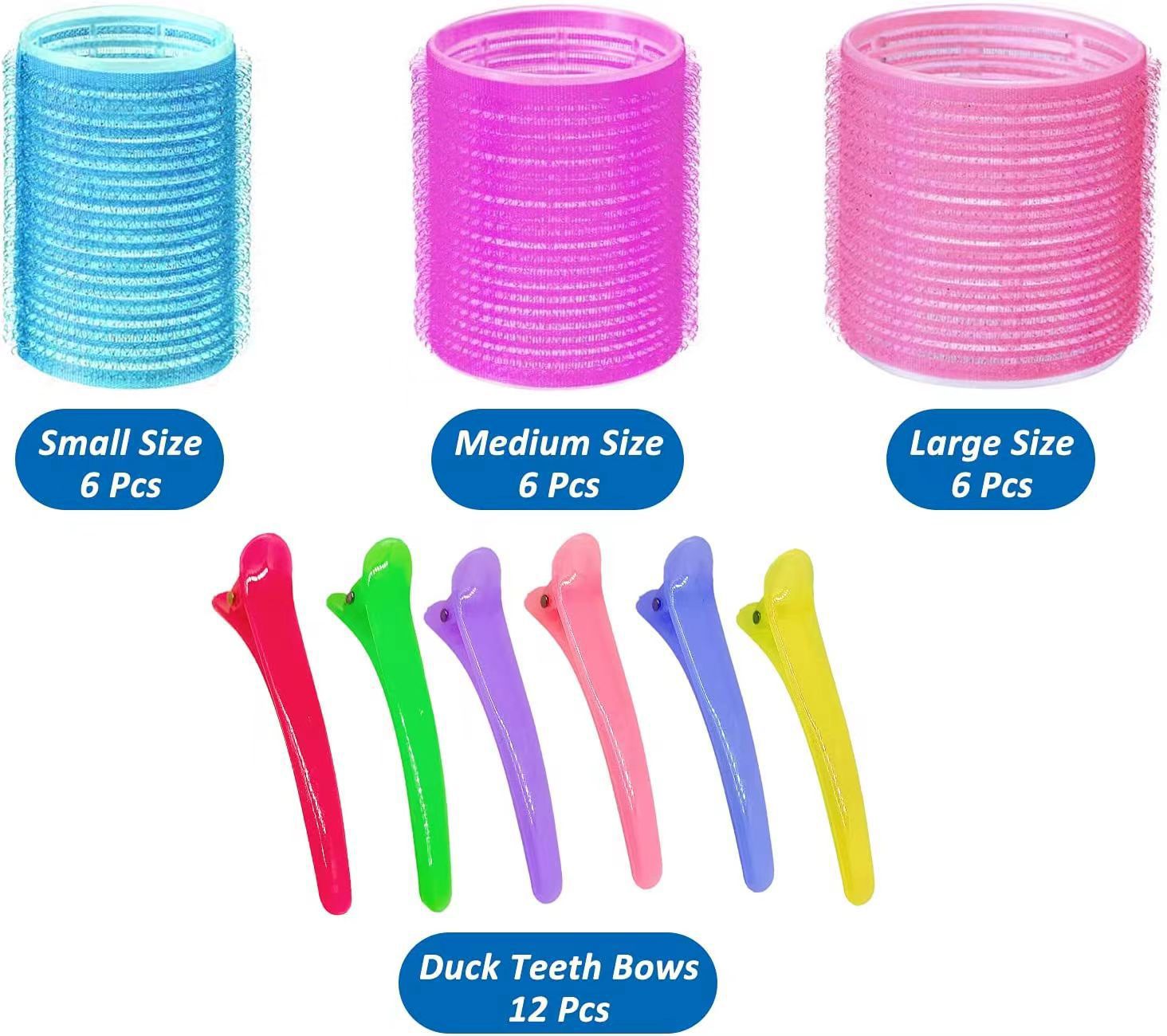 18pcs Set Hair Rollers Plus 12 Hairpins