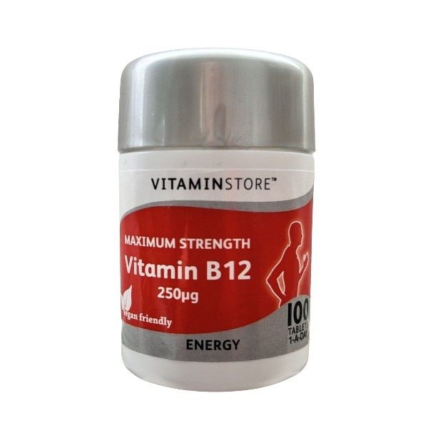 Max Strength Vitamin B12 250ug 100 Tablets