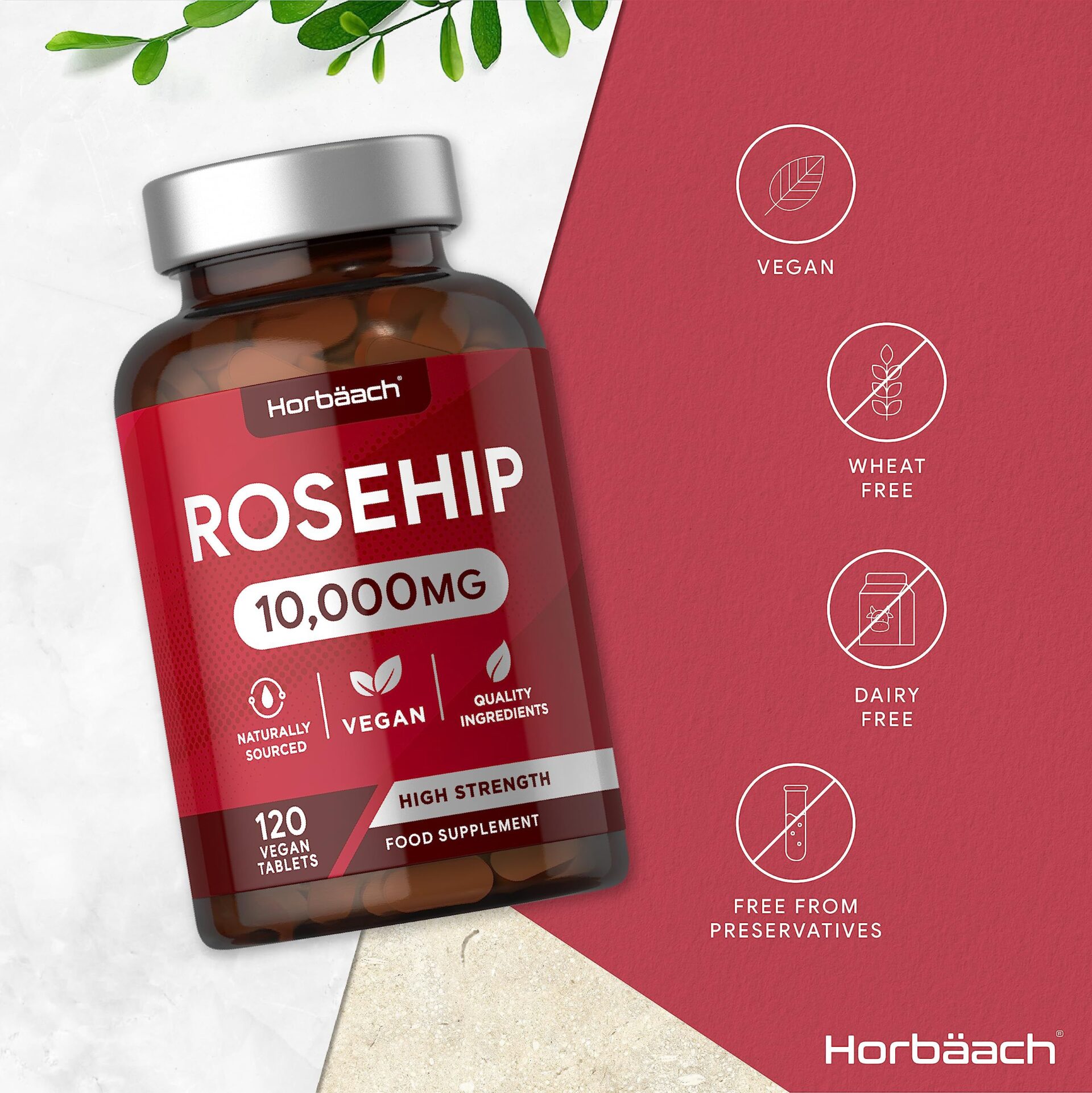 Rosehip 10,000 mg 120 Tablets