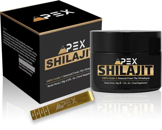Apex Shilajit Resin with Spoon Gold Grade 100% Pure