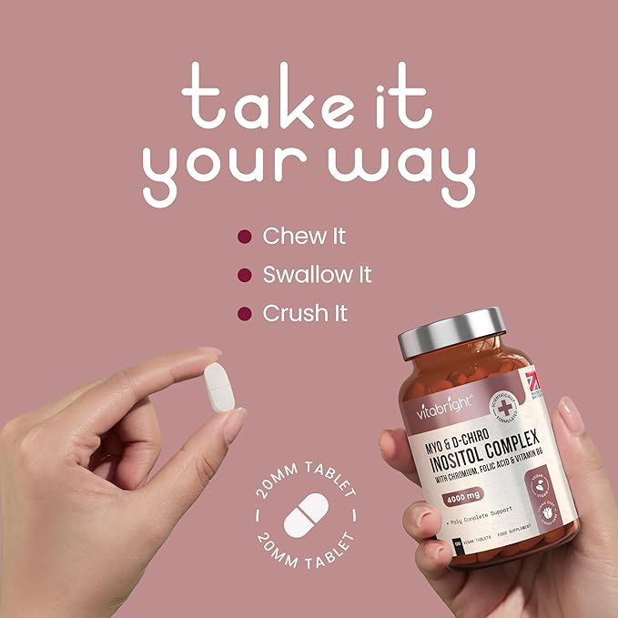 Myo Inositol D Chiro Inositol Hormonal Balance PCOS Supplement