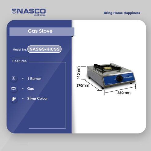 Nasco 1 Burner Gas Stove Nasgs K1css in Ghana
