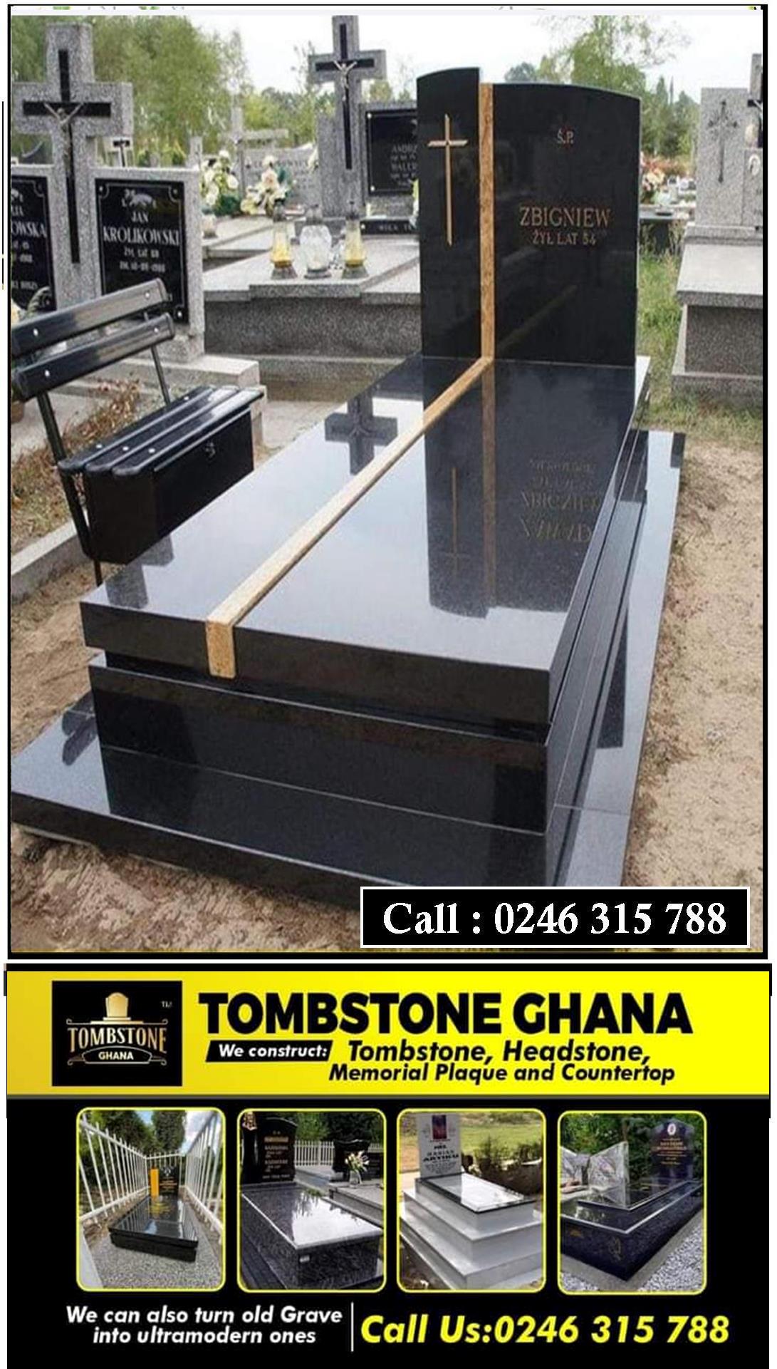 Customized Granite Tombstone in Ghana