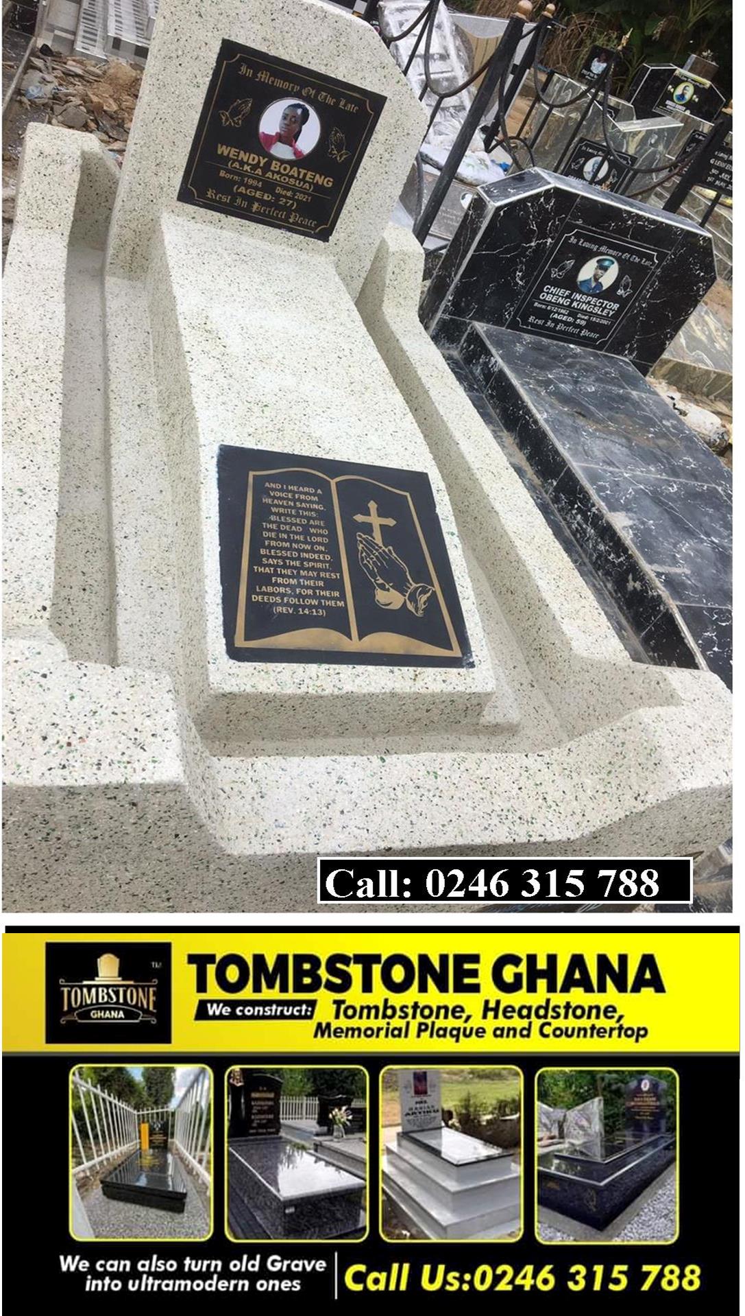 Terrazo Tombstone Headstones and Plaques