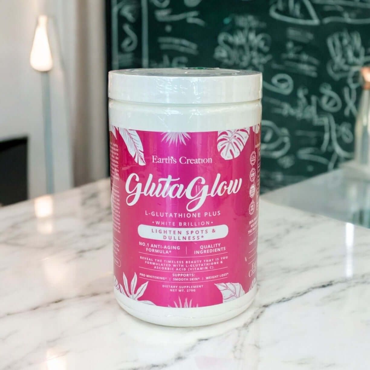 Earths Creation GlutaGlow Glutathione Powder Supplement