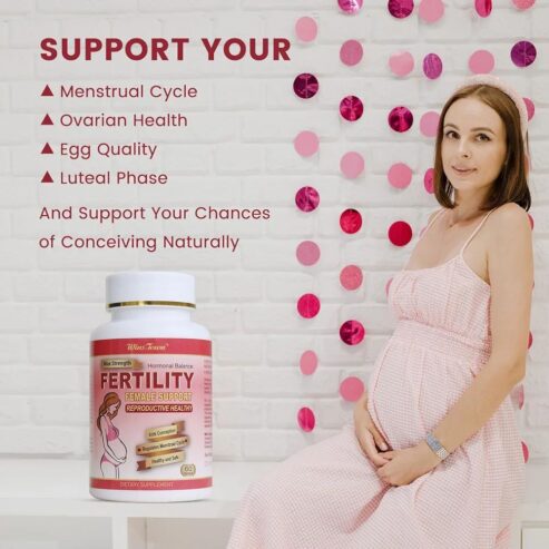 Female Fertility Supplement Support Conception and Hormone Balance 60 Tablets