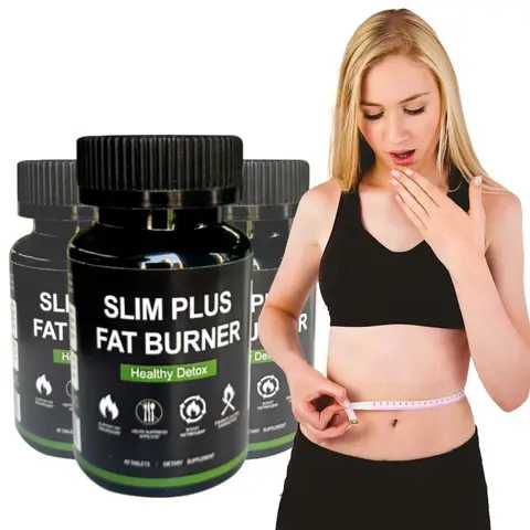 Slim Plus Fat Burner Tablet Herbal Supplement for Weight Loss Fat Burning and Appetite Control