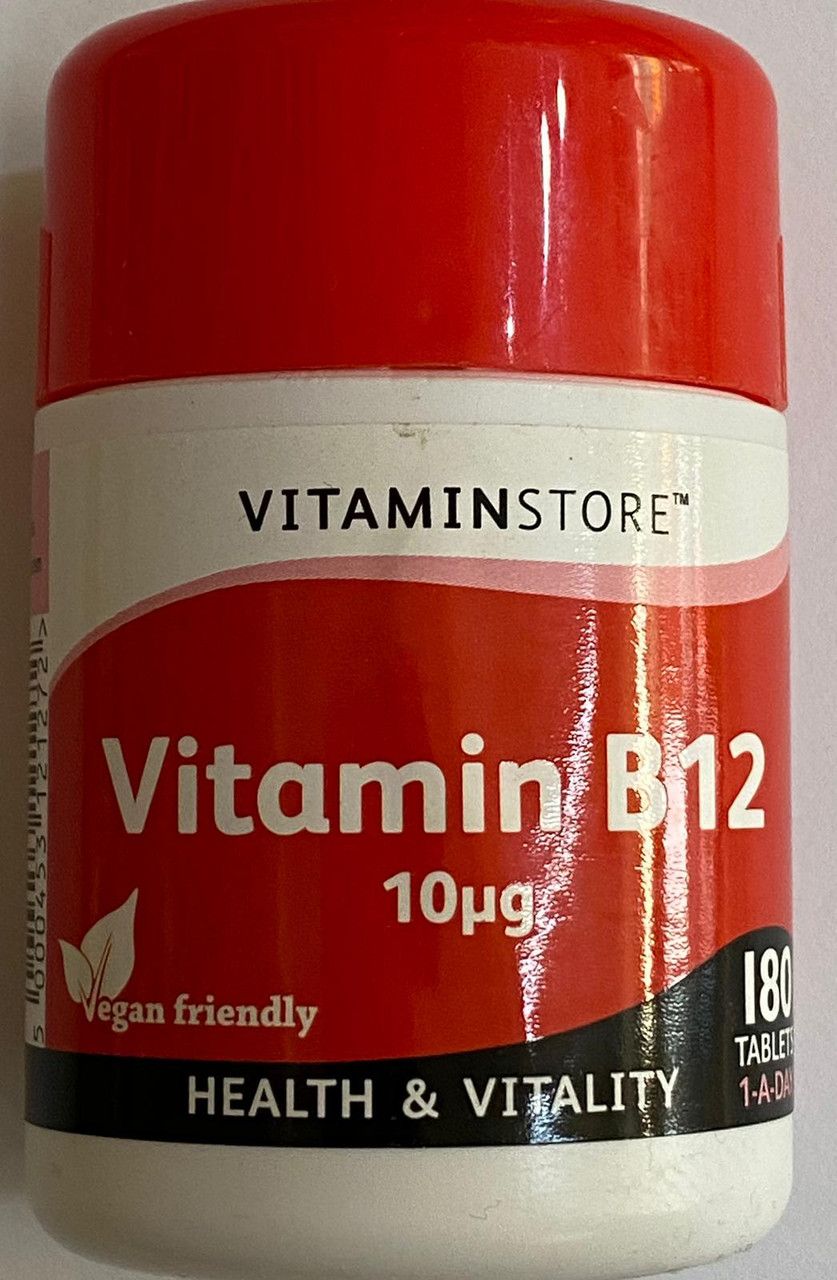 Vit Store Vitamin B12 10ug Tablets 180s