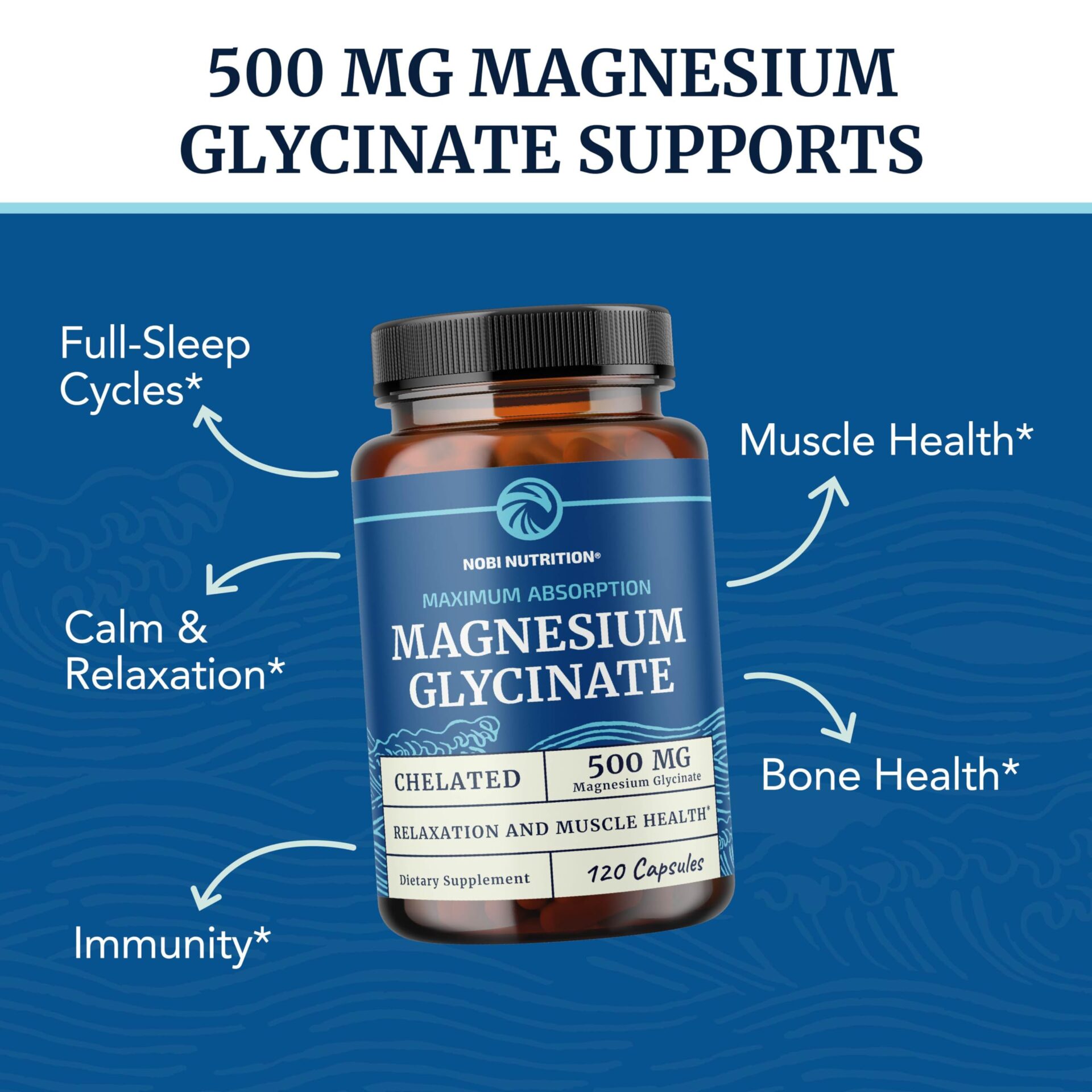 Nobi Nutrition Magnesium Glycinate 500mg