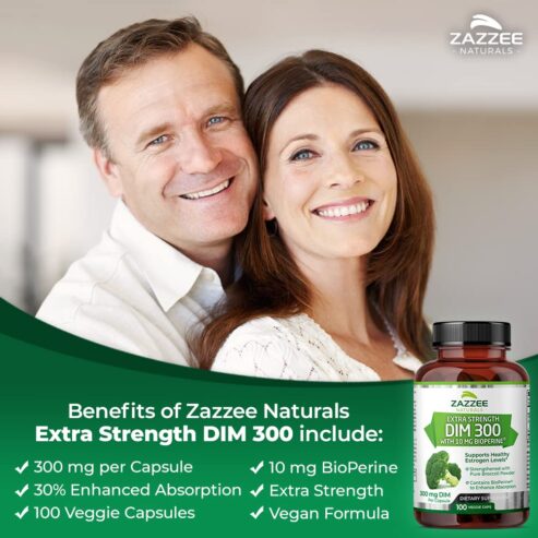 Zazzee Extra Strength DIM 300 10 mg BioPerine
