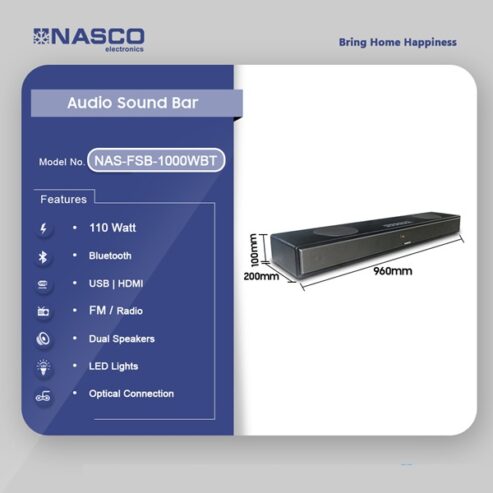 Nasco 110 Watt Audio Sound Bar Nas Fsb 1000wbt in Ghana