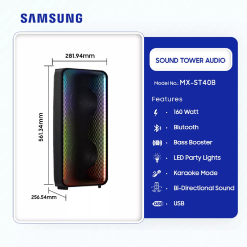 Samsung Sound Tower High Power Audio 160w Mx St40b in Ghana