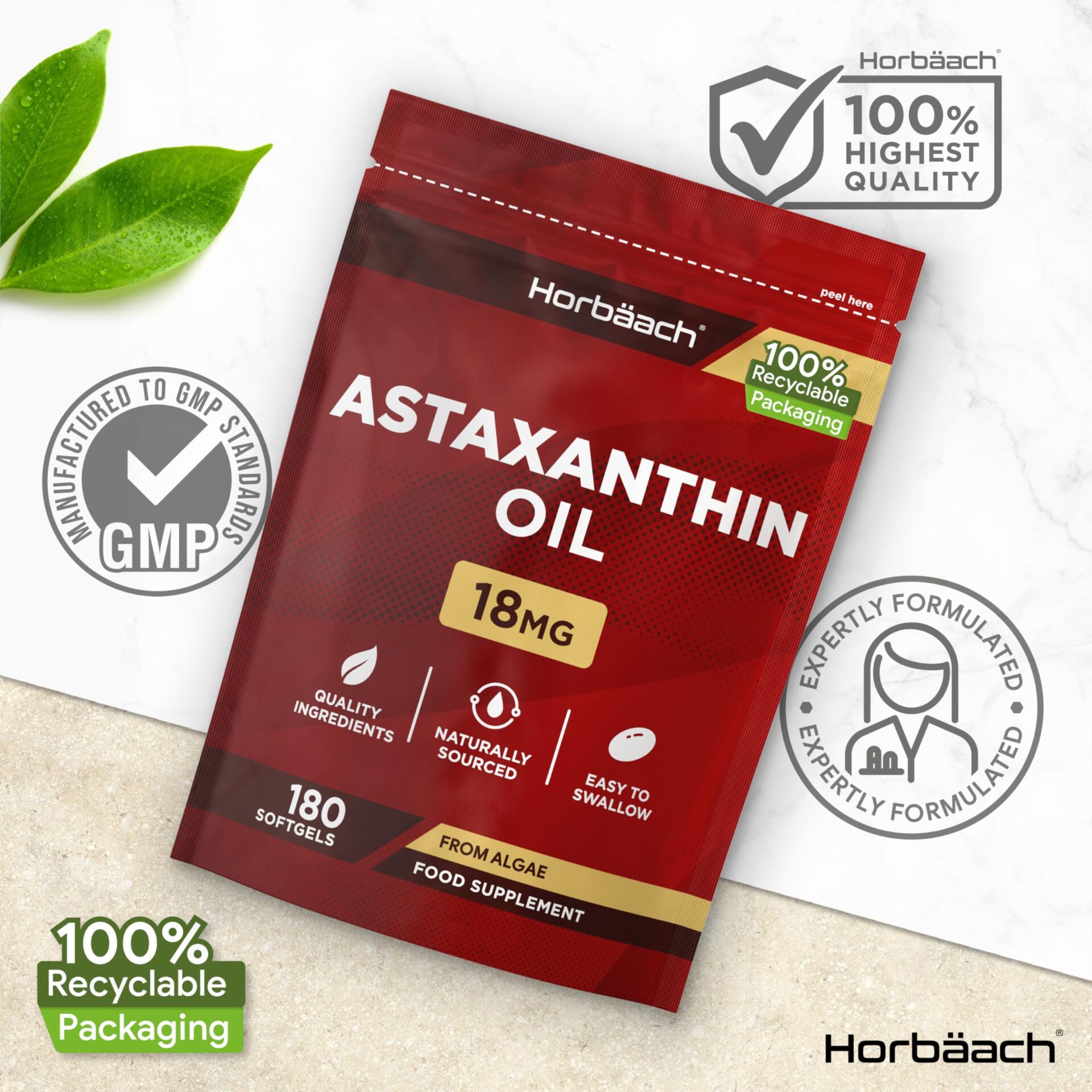 Astaxanthin Oil Supplement 18mg