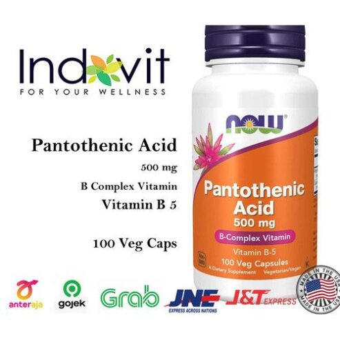 Pantothenic Acid 500mg Veg Capsules