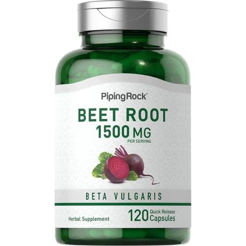 Beet Root 1500mg per serving 120 Quick Release Capsules