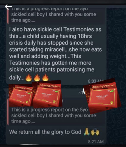 Miira Cell+ food supplement in Ghana