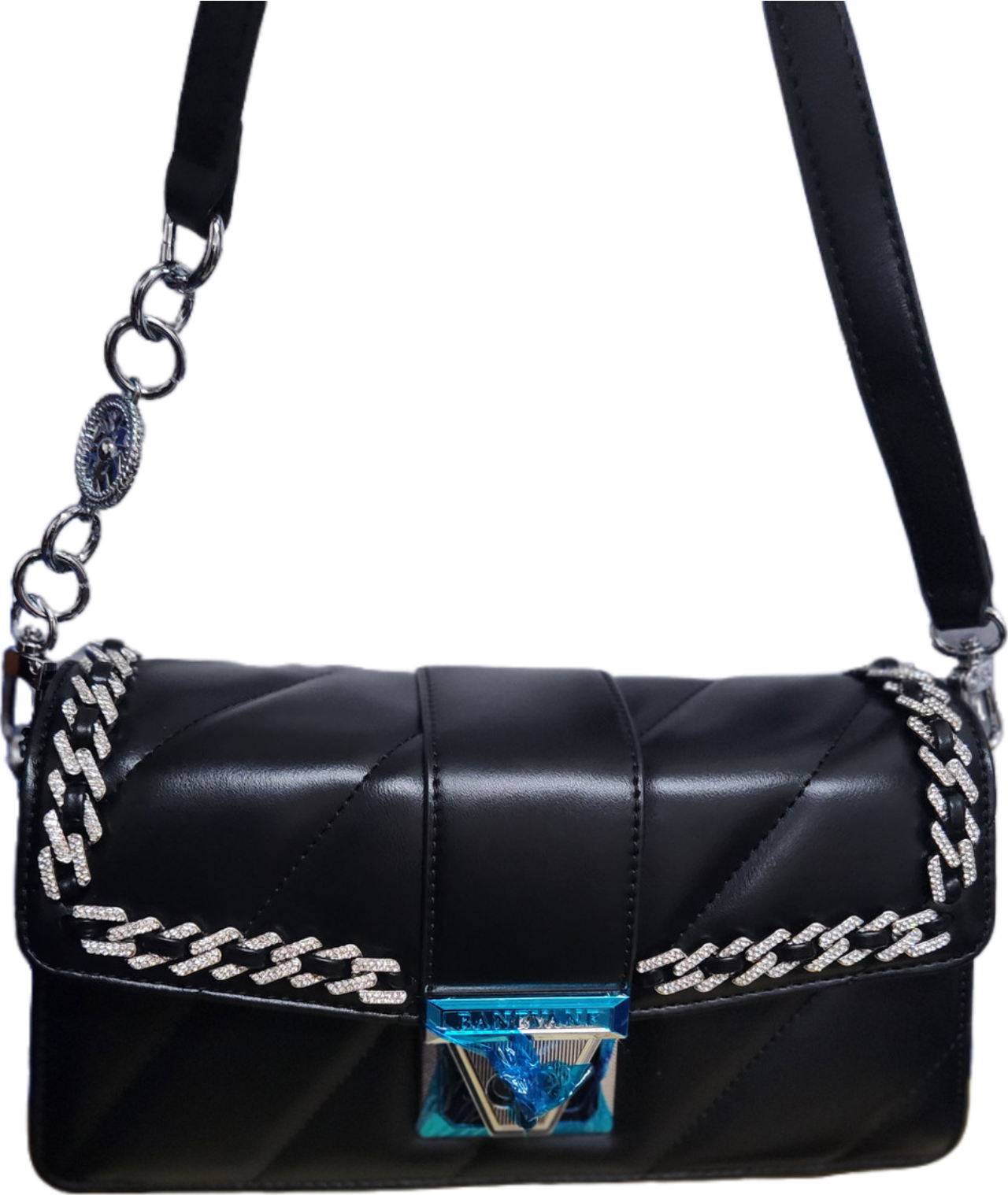 Quality Black Ladies leather stock bag