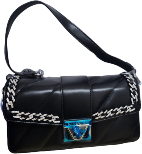 Quality Black Ladies leather stock bag