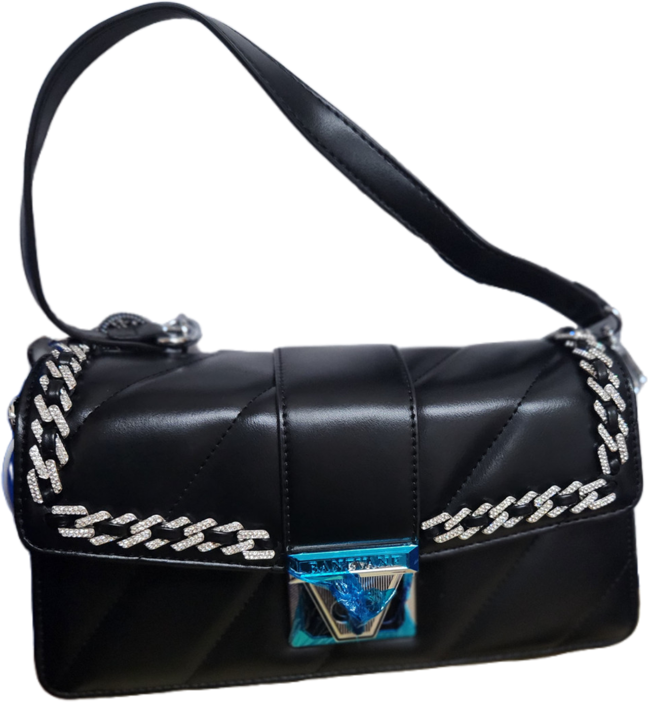 Quality Black Ladies leather stock bag